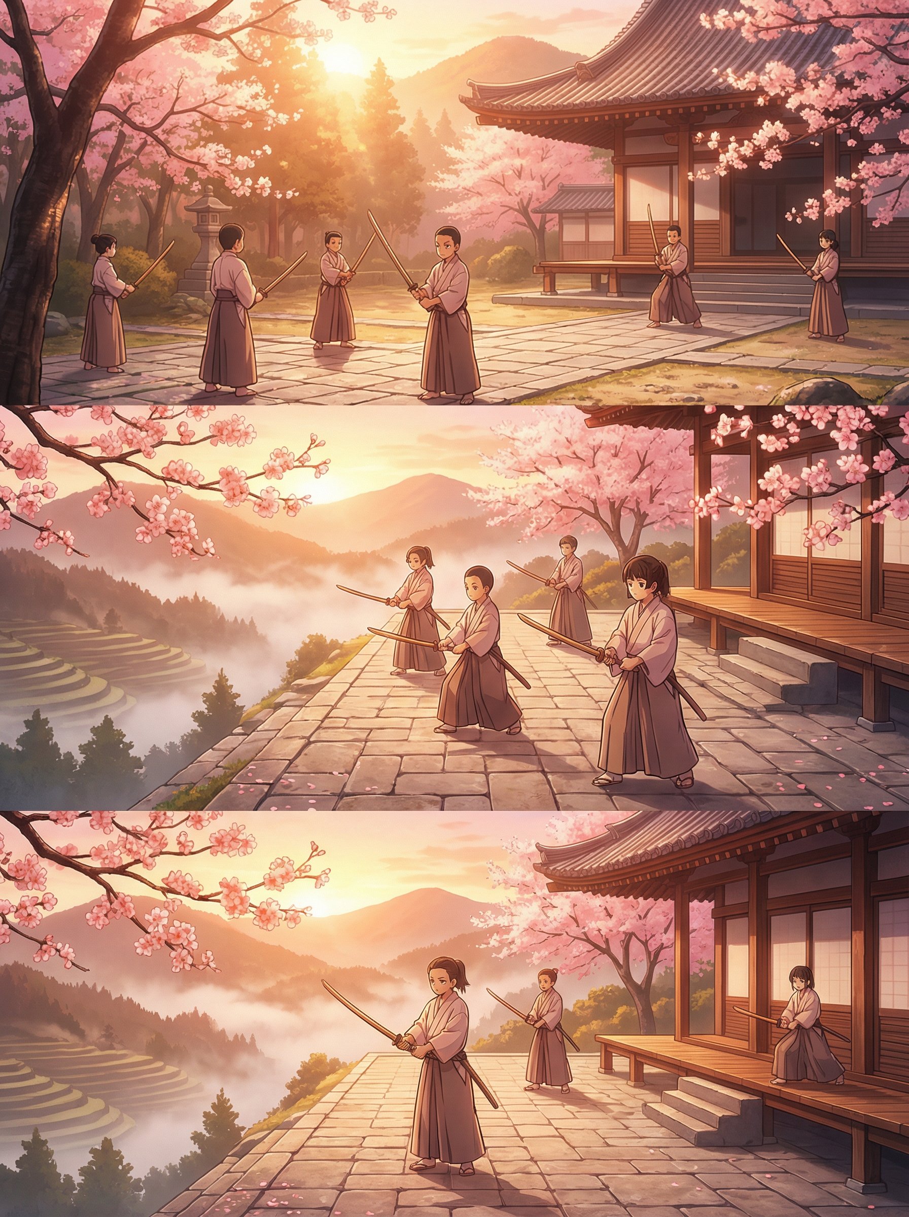 黑丝动漫-晨曦修炼樱花道场